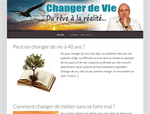 Tablet Screenshot of changer-de-vie.org